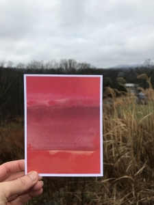 Red and Wet mountains